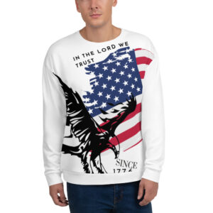 Mens American flag sweatshirt
